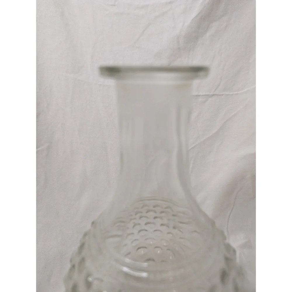 Hocking Glass HOBNAIL Crystal Tall Wine Decanter‎ with Stopper